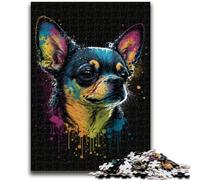 Puzzle da 1000 pezzi per adulti e adolescenti, gioco per famiglie con scimmie colorate, antistress, sfida difficile, regali di Babbo Natale segreto, 26x38cm