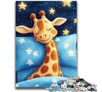 Puzzle da 1000 pezzi per adulti e adolescenti Giraffa addormentata per 14+ anni Difficile da completare ma divertente e umoristico Regalo di compleanno 38x26cm
