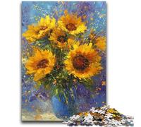 Puzzle da 1000 pezzi per adulti e adolescenti Girasole in un vaso 1000 pezzi per adulti, gioco stimolante ideale come regalo per tutta la famiglia (38x26cm)