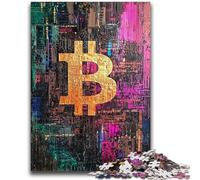 Puzzle da 1000 pezzi per adulti e adolescenti, graffiti, Bitcoin, giocattolo educativo intellettuale, fantastici regali e giocattoli, 26x38cm