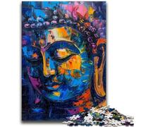 Puzzle da 1000 pezzi per adulti e adolescenti, graffiti colorati di Buddha, per bambini dai 14 anni in su, ideale come regalo per tutta la famiglia, 50x75cm