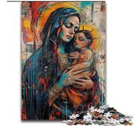 Puzzle da 1000 pezzi per adulti e adolescenti, graffiti di Gesù, adatto a persone dai 14 anni in su, giochi educativi, regali di Babbo Natale segreto (dimensioni 50x75cm)