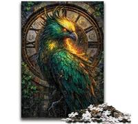 Puzzle da 1000 pezzi per adulti e adolescenti, Green Phoenix, giocattoli per l'intrattenimento in famiglia, gioco educativo per compleanni e Natale, per età 14+, 26x38cm