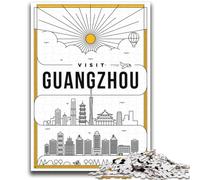 Puzzle da 1000 pezzi per adulti e adolescenti Guangzhou Cina Giocattoli Giochi educativi Antistress Adatto per la decorazione della scrivania (dimensioni 38x52cm)