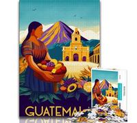 Puzzle da 1000 pezzi per adulti e adolescenti Guatemala, giocattoli decorativi per la casa antistress per trascorrere il tempo libero (38x26cm)