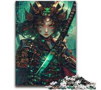 Puzzle da 1000 pezzi per adulti e adolescenti, guerriera ninja giapponese, giochi educativi, decorazione per la casa, adatto per la decorazione del desktop, 50x75cm