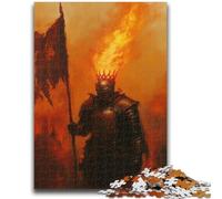 Puzzle da 1000 pezzi per adulti e adolescenti, Guerriero misterioso, design vivace e unico, esperienza di gioco rilassante e stimolante, 38x26cm