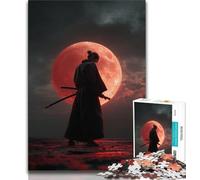 Puzzle da 1000 pezzi per adulti e adolescenti Guerriero sotto la luna di sangue, antistress, per ammazzare il tempo, lista dei desideri con Babbo Natale (75x50cm)