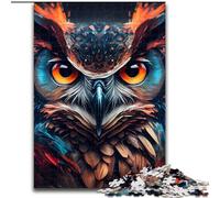 Puzzle da 1000 pezzi per adulti e adolescenti, gufo, gioco stimolante e gioco per famiglie con pezzi completamente interconnessi e di forma casuale (dimensioni 26x38cm)