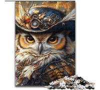 Puzzle da 1000 pezzi per adulti e adolescenti, gufo misterioso, educativo e didattico, ideale come regalo per tutta la famiglia (dimensioni 50x75cm)