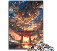 Puzzle da 1000 pezzi per adulti e adolescenti Il cancello del drago Torii aiuta il cervello a esercitare i giocattoli avvincenti per coltivare la pazienza Adatto alle coppie 26x38cm