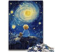 Puzzle da 1000 pezzi per adulti e adolescenti Il piccolo principe del cielo notturno, adatto a persone dai 14 anni in su, giochi educativi, regali di Babbo Natale segreto, 50x75cm