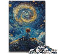 Puzzle da 1000 pezzi per adulti e adolescenti "Il piccolo principe del cielo notturno" Difficile da completare, ma divertente e umoristico Decorazione e regalo unici per la casa, 26x38cm