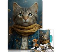 Puzzle da 1000 pezzi per adulti e adolescenti, Il piccolo principe e il gatto, aiuta il cervello a esercitare i giocattoli avvincenti per coltivare la pazienza, decorazione da parete (38x26cm)