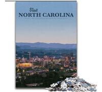 Puzzle da 1000 pezzi per adulti e adolescenti in visita alla Carolina del Nord, per un gioco educativo e stimolante che migliora la memoria per i 14 anni, 26x38cm