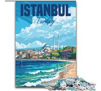 Puzzle da 1000 pezzi per adulti e adolescenti Istanbul, Turchia, gioco per famiglie e decorazioni per la casa uniche e regali per bambini dai 14 anni in su, 50x75cm