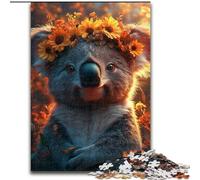 Puzzle da 1000 pezzi per adulti e adolescenti, Koala sorridente, antistress, per ammazzare il tempo, lista dei desideri con Babbo Natale, 50x75cm
