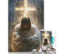 Puzzle da 1000 pezzi per adulti e adolescenti La croce di Gesù Puzzle per adulti, giocattoli da gioco Ogni pezzo è unico - Gioco divertente e stimolante per tutta la famiglia (dimensioni 38x26cm)