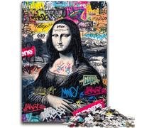 Puzzle da 1000 pezzi per adulti e adolescenti, la Gioconda è divertente per bambini dai 14 anni in su, giocattoli antistress, regalo di compleanno per Natale, 26x38cm