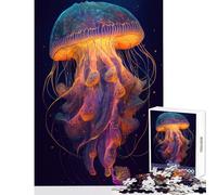 Puzzle da 1000 pezzi per adulti e adolescenti la misteriosa medusa decorazione per la casa giocattoli opere d'arte regali giochi divertenti migliorare l'amore tra coppie dimensioni 50x75cm