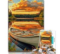 Puzzle da 1000 pezzi per adulti e adolescenti, lago autunnale, puzzle da 1000 pezzi, regalo di compleanno, regali, arte murale per bambini dai 14 anni in su (dimensioni 38x26cm)