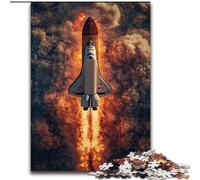 Puzzle da 1000 pezzi per adulti e adolescenti "Lancio di un razzo", antistress, per ammazzare il tempo durante le vacanze, per migliorare l'amore tra coppie, 50x75cm