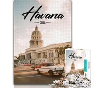 Puzzle da 1000 pezzi per adulti e adolescenti L'Avana, giocattoli educativi per l'apprendimento, giochi per famiglie che migliorano l'amore tra coppie (75x50cm)