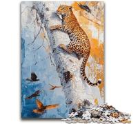 Puzzle da 1000 pezzi per adulti e adolescenti Leopardo sull'albero per 14 anni e oltre Gioco impossibile Regalo di compleanno di Natale 50x75cm