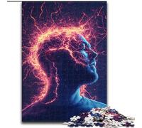 Puzzle da 1000 pezzi per adulti e adolescenti Lightning Brain, aiuta il cervello ad allenarsi, giocattoli avvincenti per coltivare la pazienza, regalo per compleanni, 38x26cm