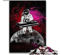 Puzzle da 1000 pezzi per adulti e adolescenti "Lo spazio è il posto del DJ", adatto a persone dai 14 anni in su Difficile da completare ma divertente e spiritoso Ottimo regalo dimensioni 26x38cm