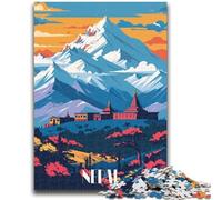 Puzzle da 1000 pezzi per adulti e adolescenti, Maestà dell'Himalaya, puzzle per adulti, sfida difficile, antistress, regali di Babbo Natale segreto (26x38cm)