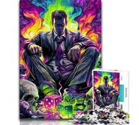 Puzzle da 1000 pezzi per adulti e adolescenti, mago, giochi educativi, decorazione per la casa, ideale come regalo per tutta la famiglia, 75x50cm