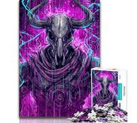 Puzzle da 1000 pezzi per adulti e adolescenti, mago malvagio, arte a carboncino, tempo libero per la decorazione della casa, 38x26cm