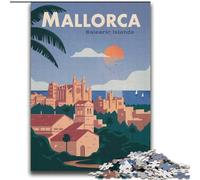 Puzzle da 1000 pezzi per adulti e adolescenti Maiorca Aiuta il cervello a esercitare Giocattoli avvincenti per coltivare la pazienza Interazione genitore-figlio (38x52cm) 1000 pezzi