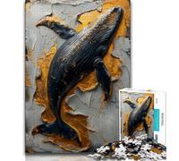Puzzle da 1000 pezzi per adulti e adolescenti Majestic Fantasy Whale Puzzle da 1000 pezzi, antistress, per ammazzare il tempo in casa, per migliorare l'amore tra coppie (dimensioni 75x50cm)