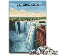 Puzzle da 1000 pezzi per adulti e adolescenti, Majestic Victoria Falls, adatto a bambini dai 14 anni in su, giochi per famiglie, ideale come regalo per tutta la famiglia (dimensioni 50x70cm)