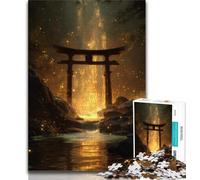Puzzle da 1000 pezzi per adulti e adolescenti misterioso cancello Torii 1000 pezzi per adulti gioco stimolante ideale come regalo per tutta la famiglia 75x50cm