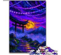 Puzzle da 1000 pezzi per adulti e adolescenti, misterioso cancello Torii, giocattolo educativo intellettuale decomprimente, ideale come regalo per tutta la famiglia dimensioni 50x75cm