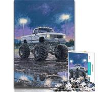 Puzzle da 1000 pezzi per adulti e adolescenti, Monster Truck psichedelico, giochi educativi, decorazioni per la casa, decorazioni e regali unici, 38x52cm