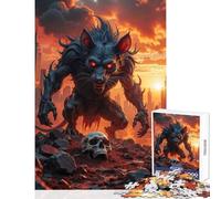 Puzzle da 1000 pezzi per adulti e adolescenti mostro ratto mutante in paesaggio urbano giocattolo decorazione da parete regali di Babbo Natale segreto giochi divertenti per migliorare l'amore