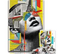 Puzzle da 1000 pezzi per adulti e adolescenti, motivo: arte astratta, ideale come regalo per tutta la famiglia, adatto a bambini di età compresa tra 38 e 14 anni (dimensioni 38x26cm)