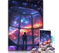 Puzzle da 1000 pezzi per adulti e adolescenti, motivo: astronauta, puzzle da 1000 pezzi, interessante interazione genitore-figlio per ridurre lo stress (dimensioni 75x50cm)