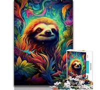 Puzzle da 1000 pezzi per adulti e adolescenti, motivo: bradipo, gioco stimolante, ideale come regalo per tutta la famiglia, 38x26cm