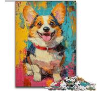 Puzzle da 1000 pezzi per adulti e adolescenti, motivo: cane alla moda, giocattolo educativo intellettuale decomprimente, regalo di compleanno, regali, arte murale dimensioni 26x38cm
