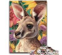 Puzzle da 1000 pezzi per adulti e adolescenti, motivo: canguro, giochi educativi, decorazione da parete, regali unici per compleanno e Natale, 26x38cm