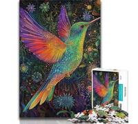 Puzzle da 1000 pezzi per adulti e adolescenti, motivo: colibrì, aiuta il cervello a esercitare i giocattoli che creano dipendenza e coltivano la pazienza, decorazione da parete (75x50cm)