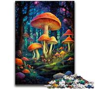 Puzzle da 1000 pezzi per adulti e adolescenti, motivo: funghi colorati, per età 14+ Difficile da completare ma divertente e umoristico Ottimi regali e giocattoli 50x75cm