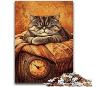 Puzzle da 1000 pezzi per adulti e adolescenti, motivo: gatto della fattoria, per bambini dai 14 anni in su, interessanti regali per ridurre lo stress per amici e familiari, 26x38cm