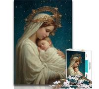 Puzzle da 1000 pezzi per adulti e adolescenti motivo: Gesù Puzzle da 1000 pezzi giochi divertenti Ogni pezzo è unico Gioco divertente e stimolante per tutta la famiglia 75x50cm