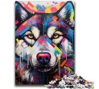 Puzzle da 1000 pezzi per adulti e adolescenti, motivo graffiti di iene, per adolescenti, regalo divertente e attività per la casa, giocattolo per i giorni di pioggia (50x75cm)